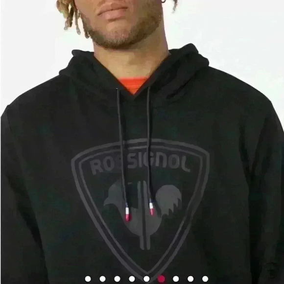 Rossignol MEN'S HOODED LOGO COTTON SWEATSHIRT Size small - Picture 3 of 15